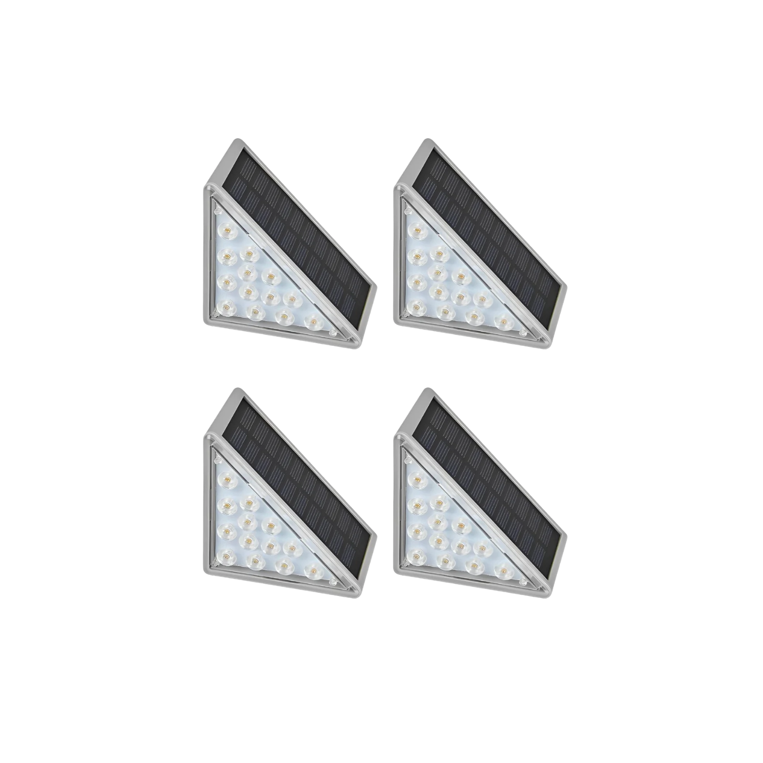 Lampade segnapasso solari a LED per scale e vialetti da giardino, bianco caldo