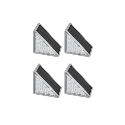 Lampade segnapasso solari a LED per scale e vialetti da giardino, bianco caldo