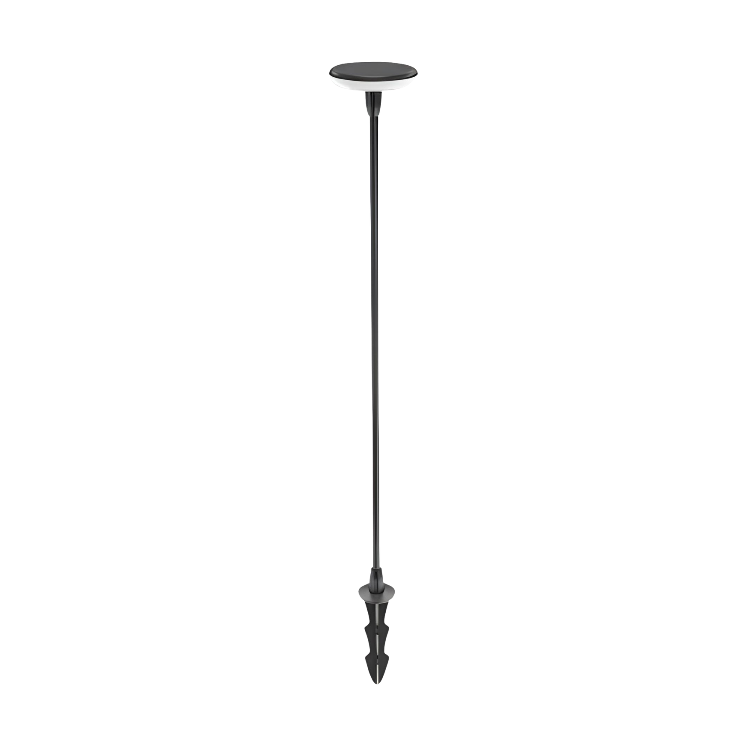 Lampade solari da giardino set da 6 a fungo nere con picchetto per vialetti