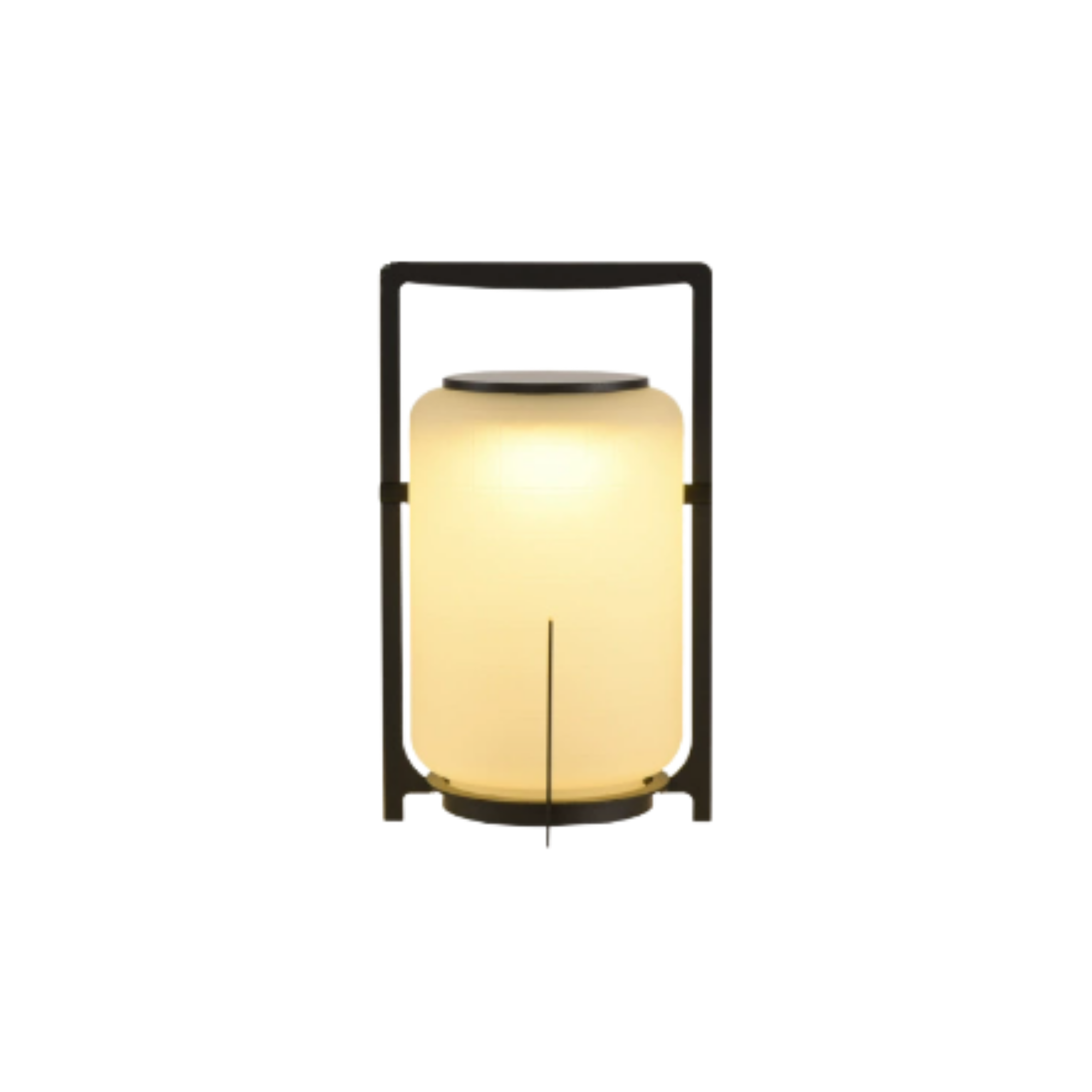Lanterna da giardino solare a LED nera autoportante per patio ed esterni
