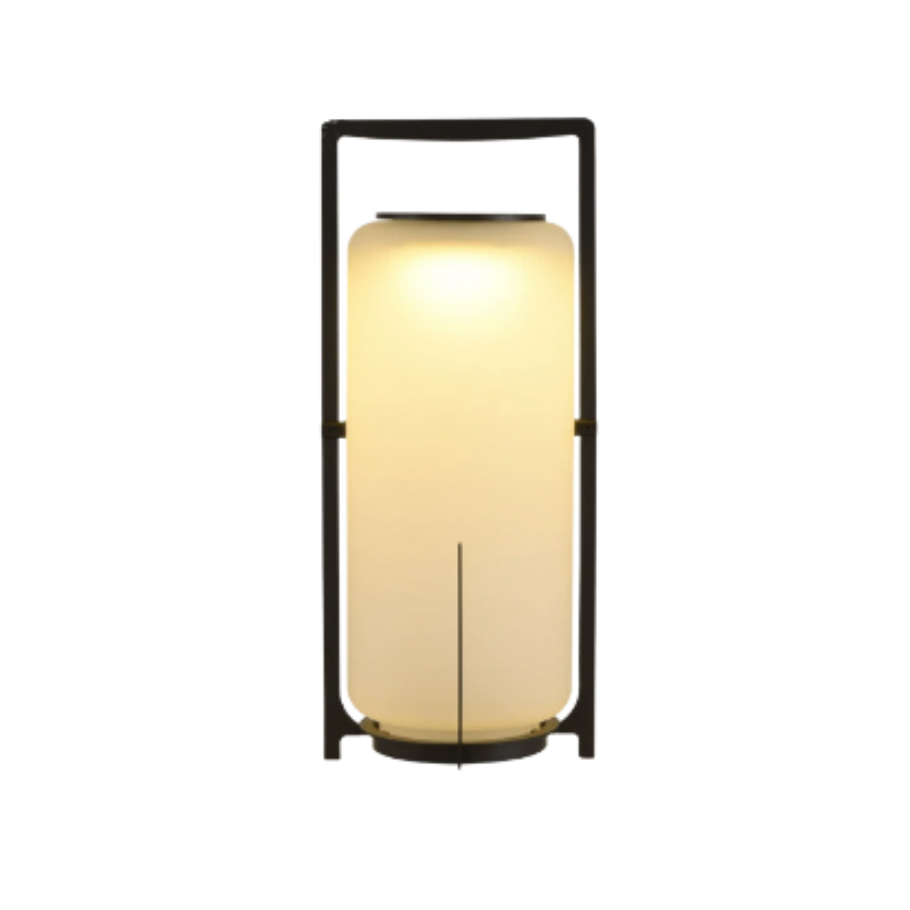 Lanterna da giardino solare a LED nera autoportante per patio ed esterni