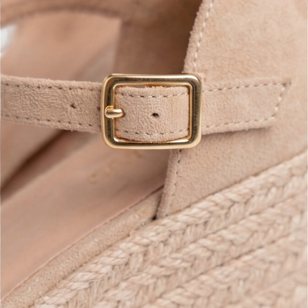 Lea espadrillas donna con zeppa intrecciata e cinturino alla caviglia, foto 3