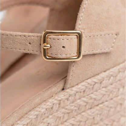 Lea espadrillas donna con zeppa intrecciata e cinturino alla caviglia, foto 3