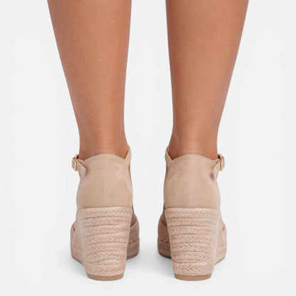 Lea espadrillas donna con zeppa intrecciata e cinturino alla caviglia, foto 8