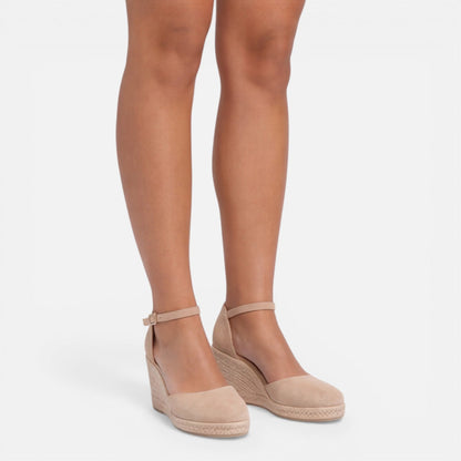 Lea espadrillas donna con zeppa intrecciata e cinturino alla caviglia, foto 9