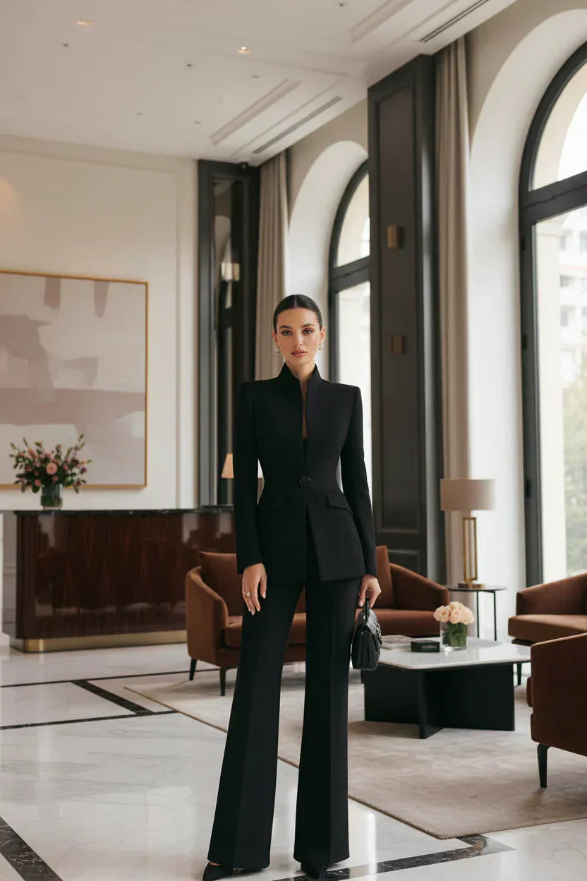 Perla | Completo blazer e pantaloni palazzo