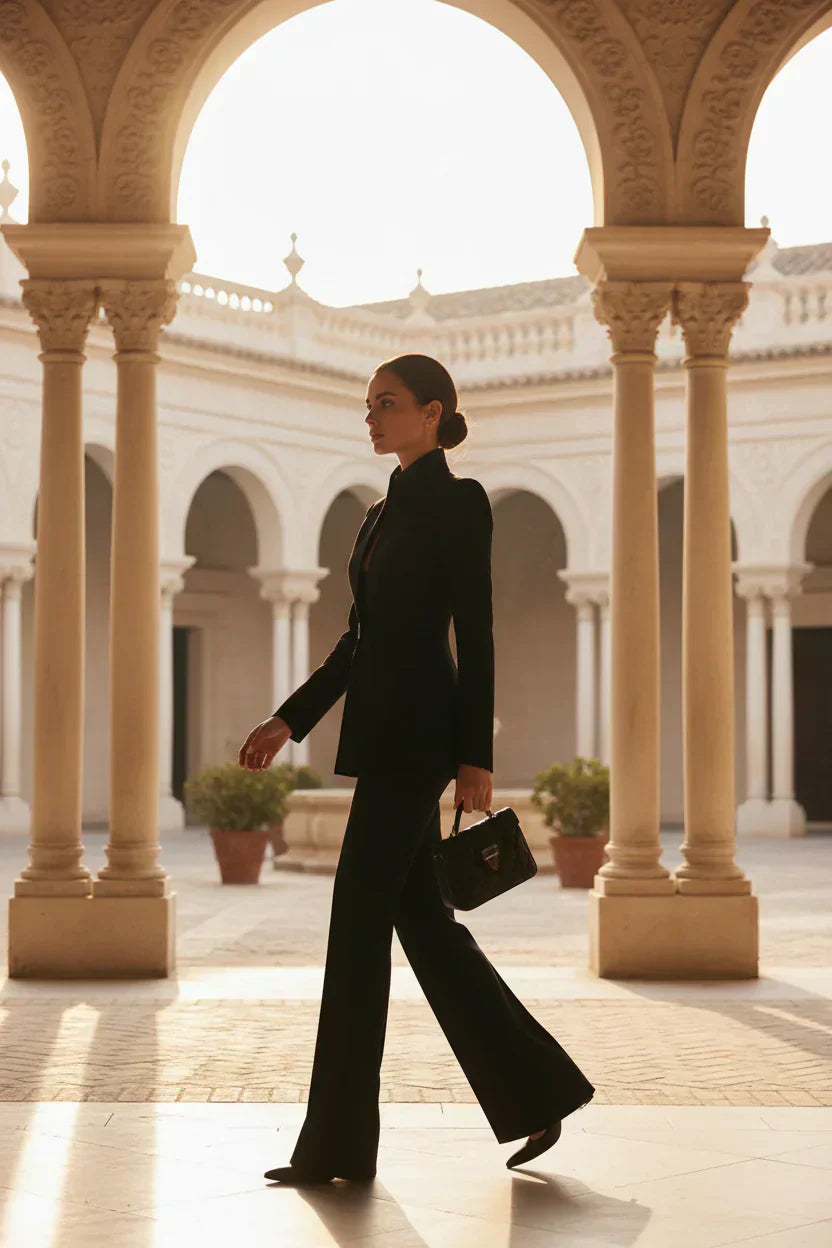 Perla | Completo blazer e pantaloni palazzo