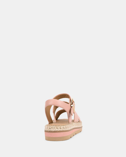 Livietta espadrillas donna con plateau intrecciato e cinturino alla caviglia, foto 4