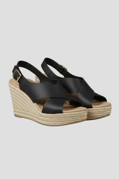 Marcellina espadrillas donna con zeppa e fasce incrociate, foto 1