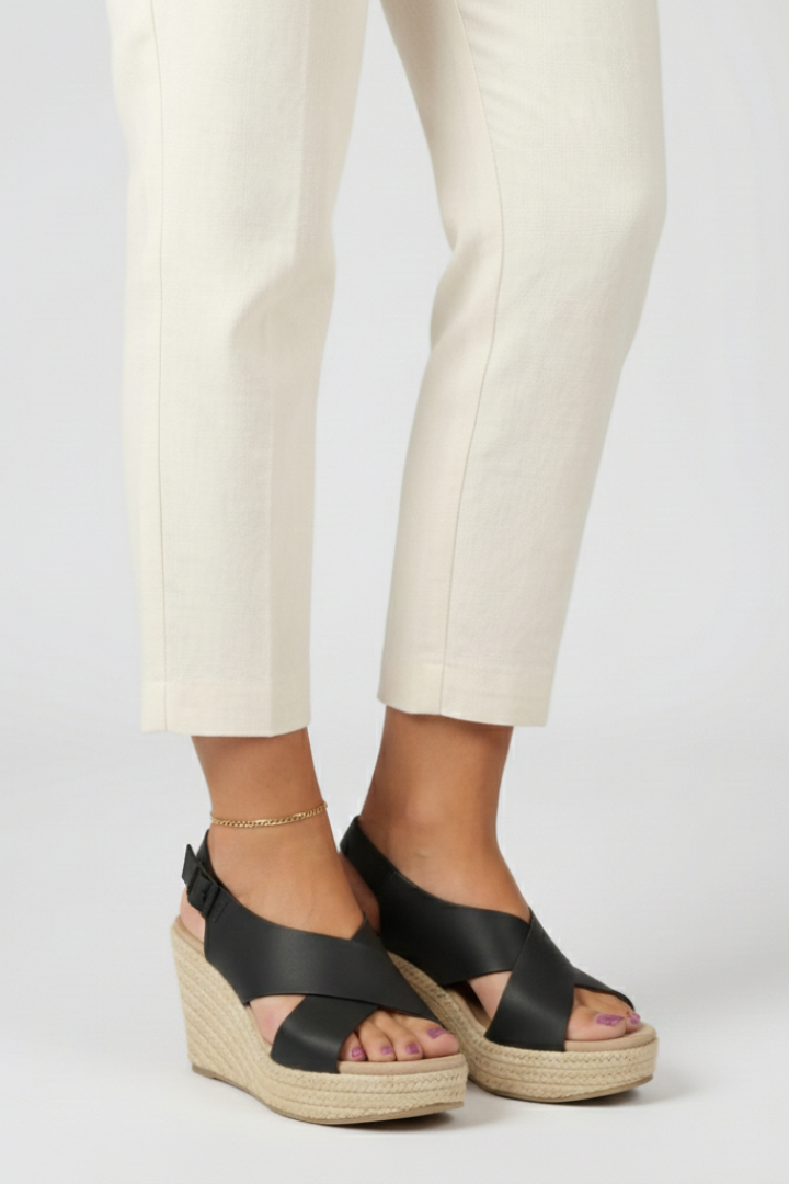 Marcellina espadrillas donna con zeppa e fasce incrociate, foto 3