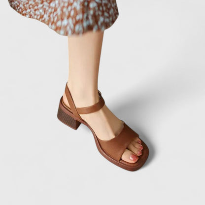 Maria Cristina sandali donna con tacco largo e cinturino alla caviglia, foto 3