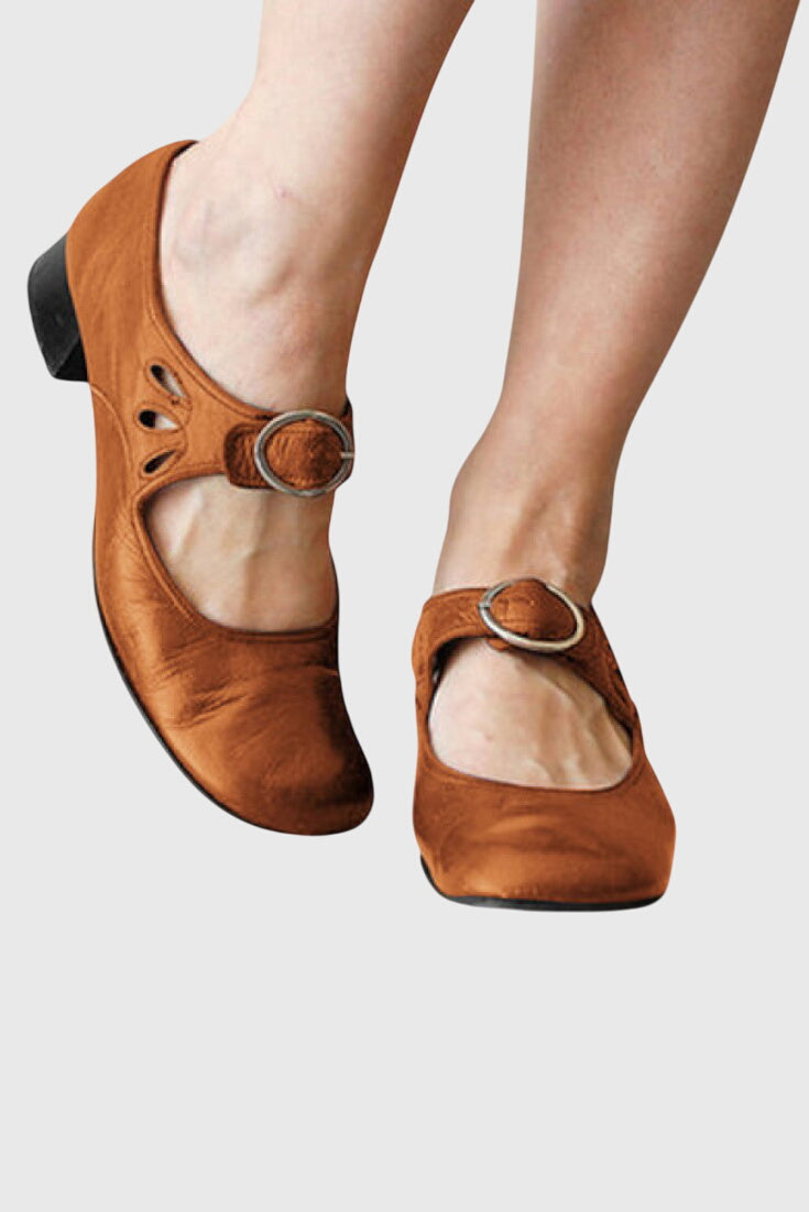 Maria Paola scarpe mary jane donna con fibbia e tacco basso, foto 5