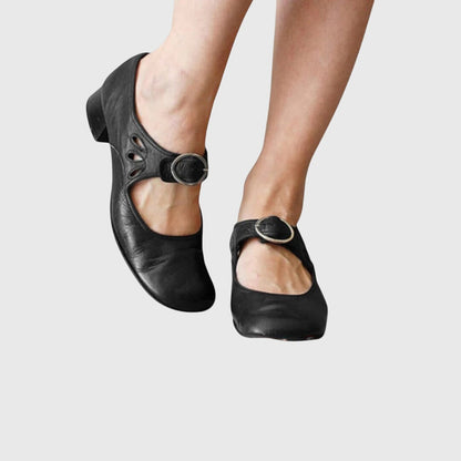 Maria Paola scarpe mary jane donna con fibbia e tacco basso, foto 7