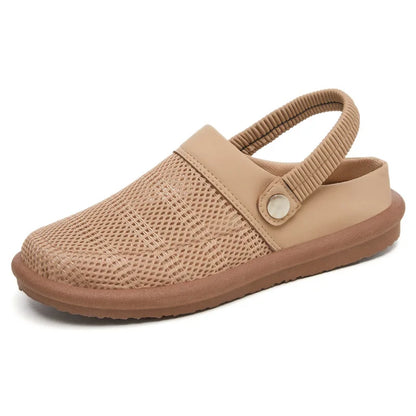 Maristella sabot donna in rete con cinturino elastico sul tallone, foto 9