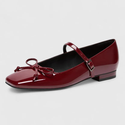 Marta scarpe mary jane donna a punta quadrata con fiocco, foto 4
