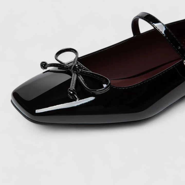 Marta scarpe mary jane donna a punta quadrata con fiocco, foto 8