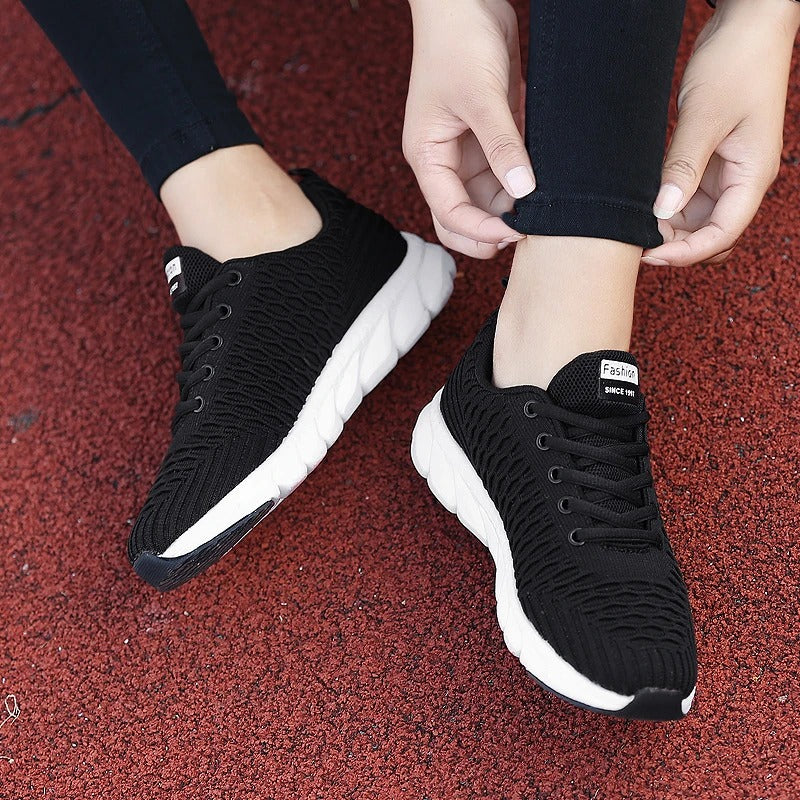 Marzia sneakers donna in rete con lacci e suola scolpita, foto 7