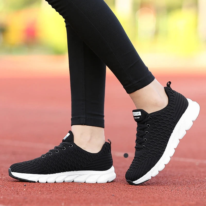 Marzia sneakers donna in rete con lacci e suola scolpita, foto 8