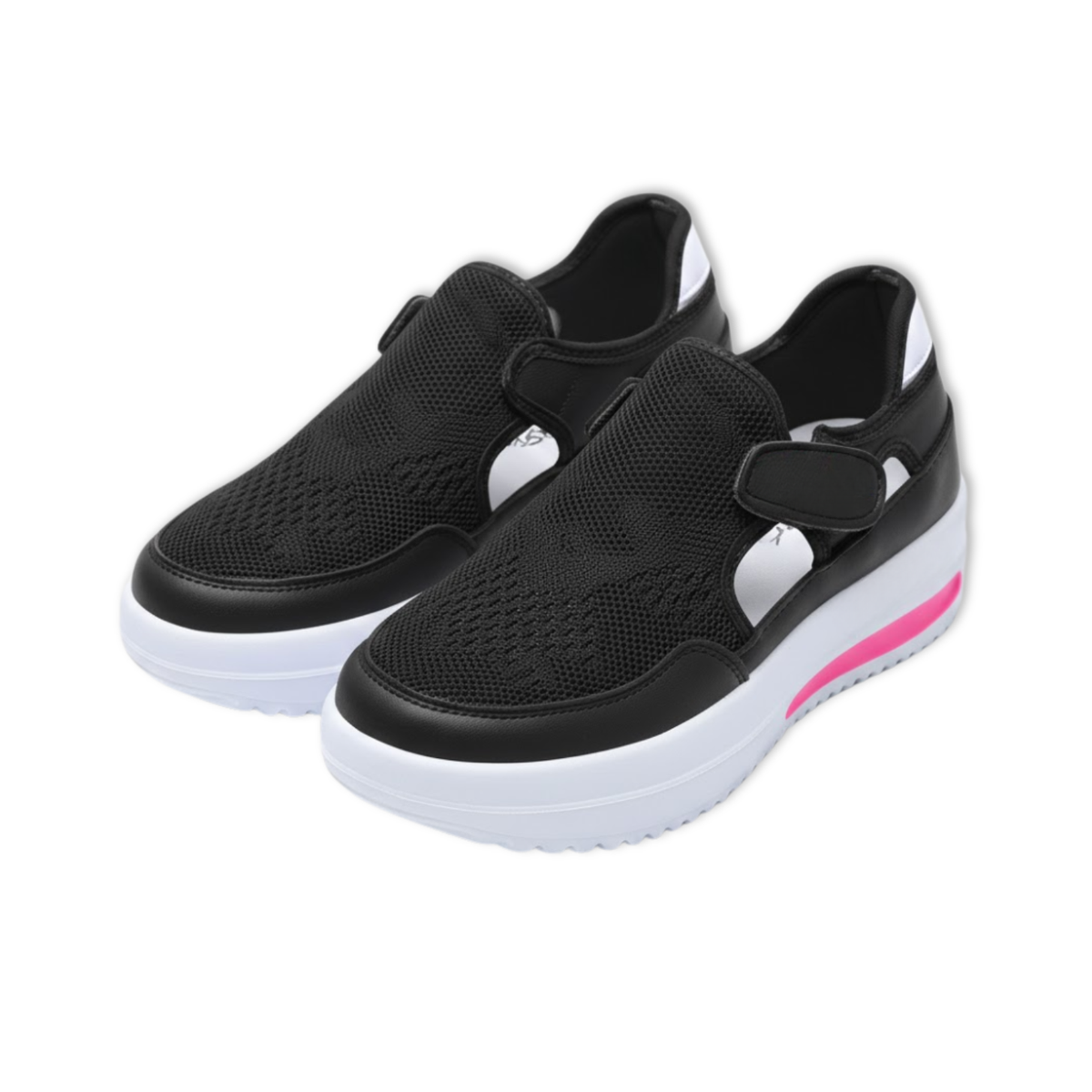 Mirella sneakers donna con plateau e chiusura a strappo, foto 4