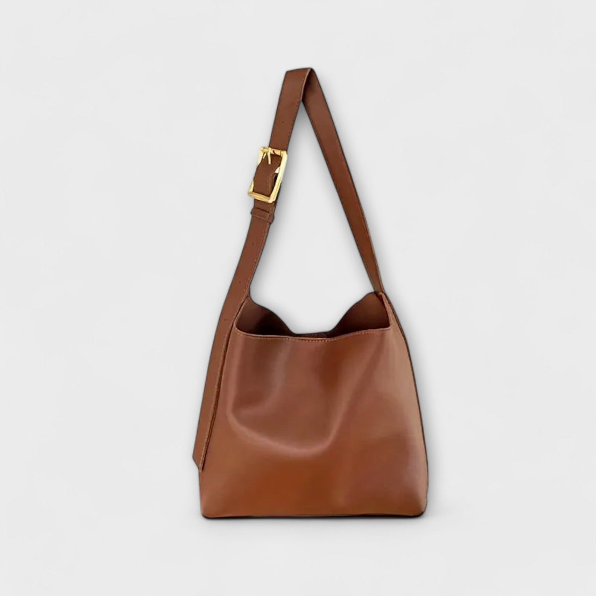 Nereide borsa a spalla donna in similpelle con spallaccio largo e fibbia, foto 1