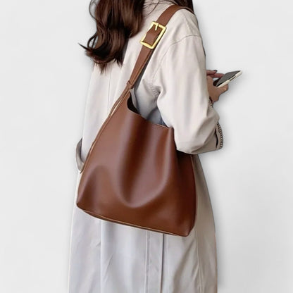 Nereide borsa a spalla donna in similpelle con spallaccio largo e fibbia, foto 2