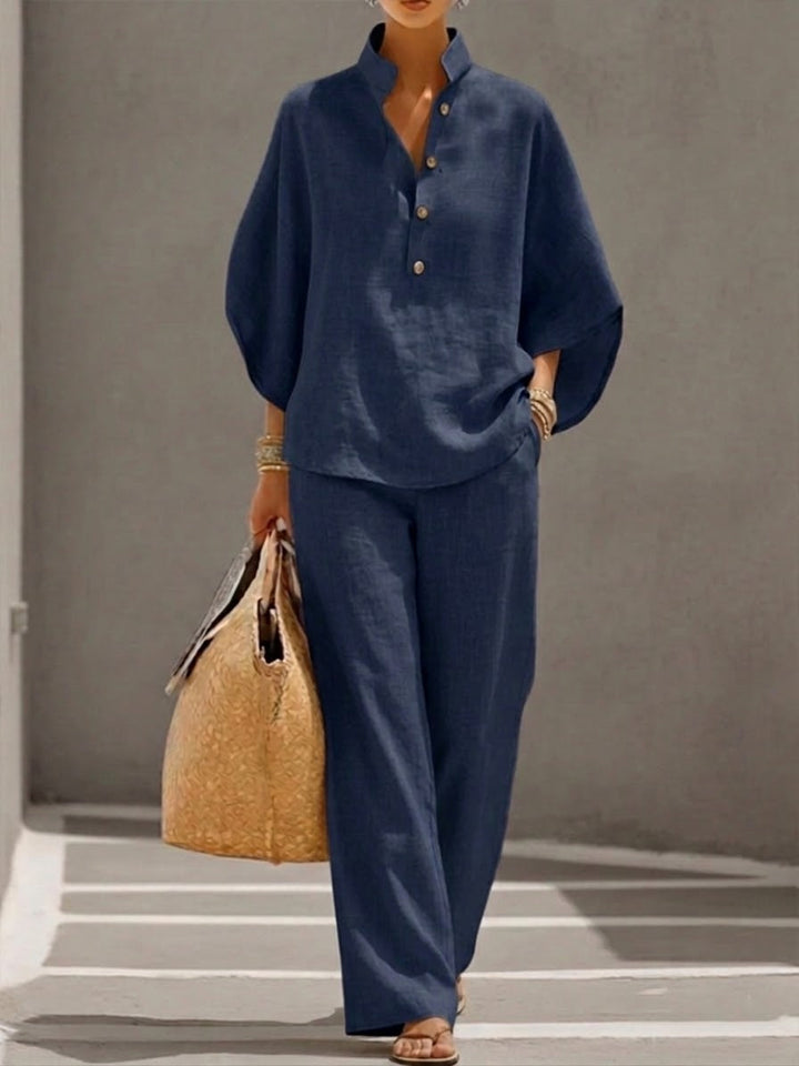 Elvira | Camicia ampia e pantalone dritto