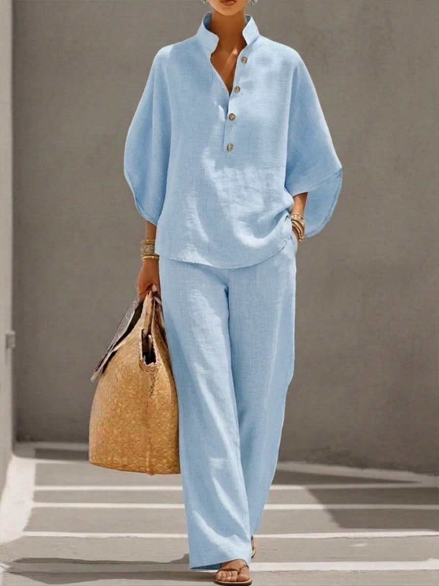 Elvira | Camicia ampia e pantalone dritto
