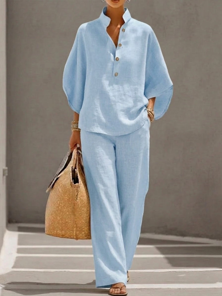Elvira | Camicia ampia e pantalone dritto