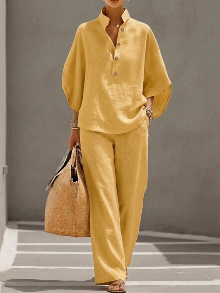 Elvira | Camicia ampia e pantalone dritto