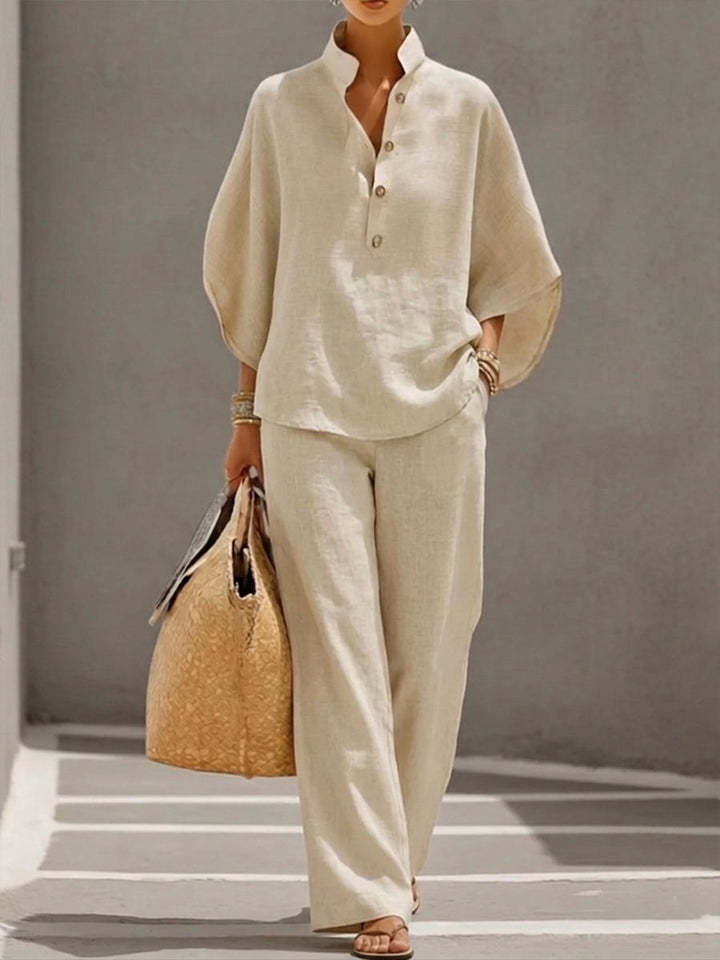 Elvira | Camicia ampia e pantalone dritto