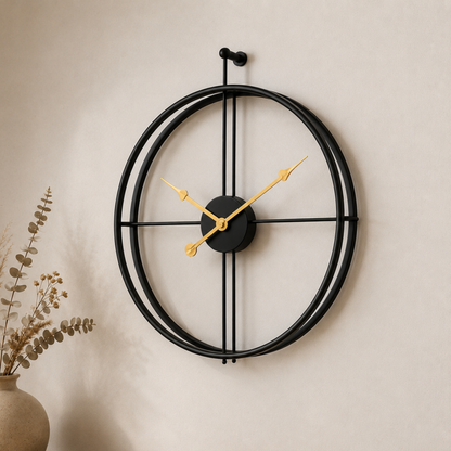 Orologio da parete silenzioso minimalista in ferro