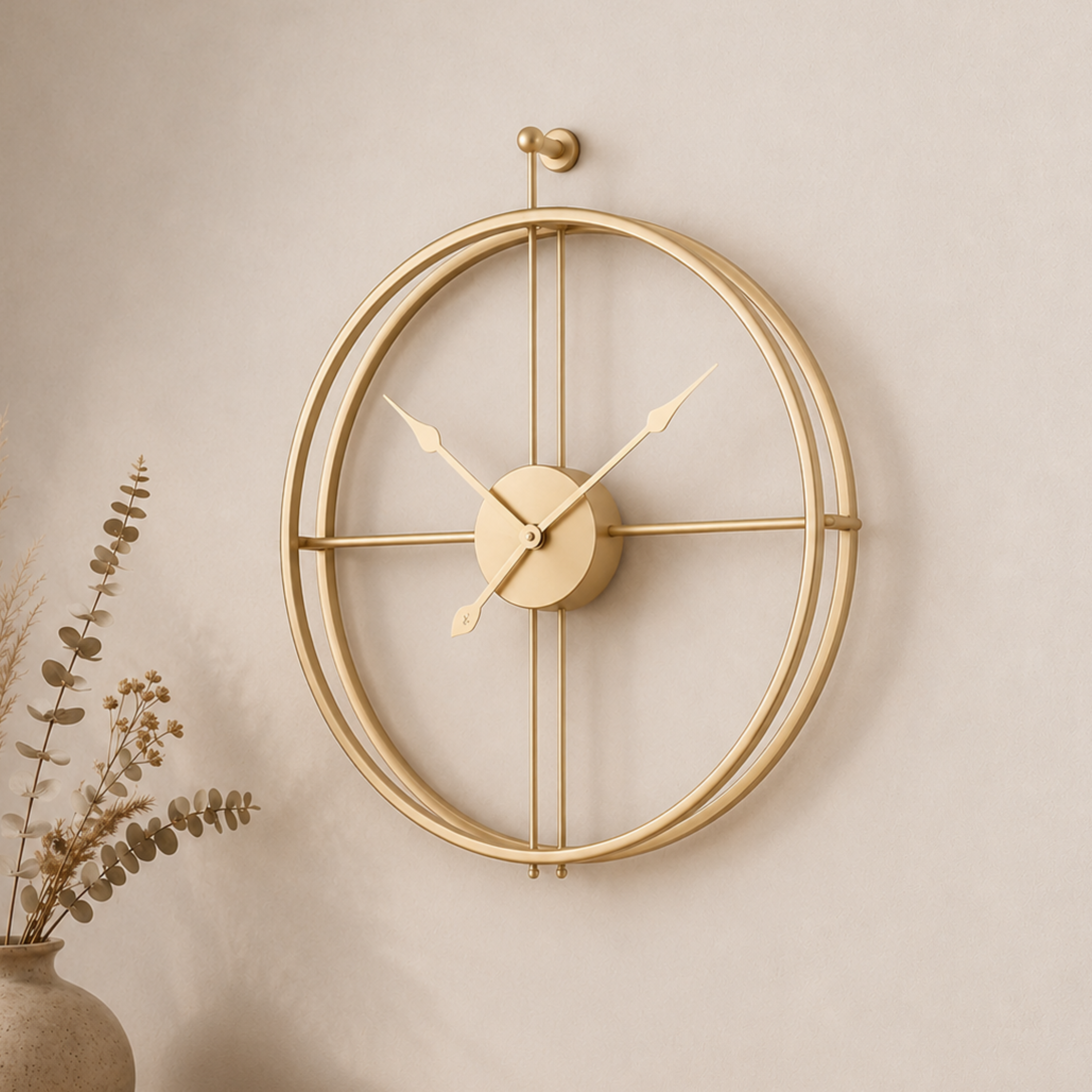 Orologio da parete silenzioso minimalista in ferro