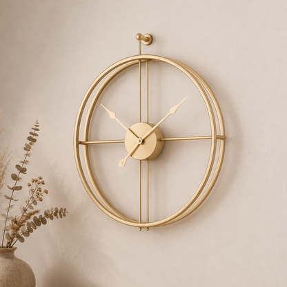 Orologio da parete silenzioso minimalista in ferro