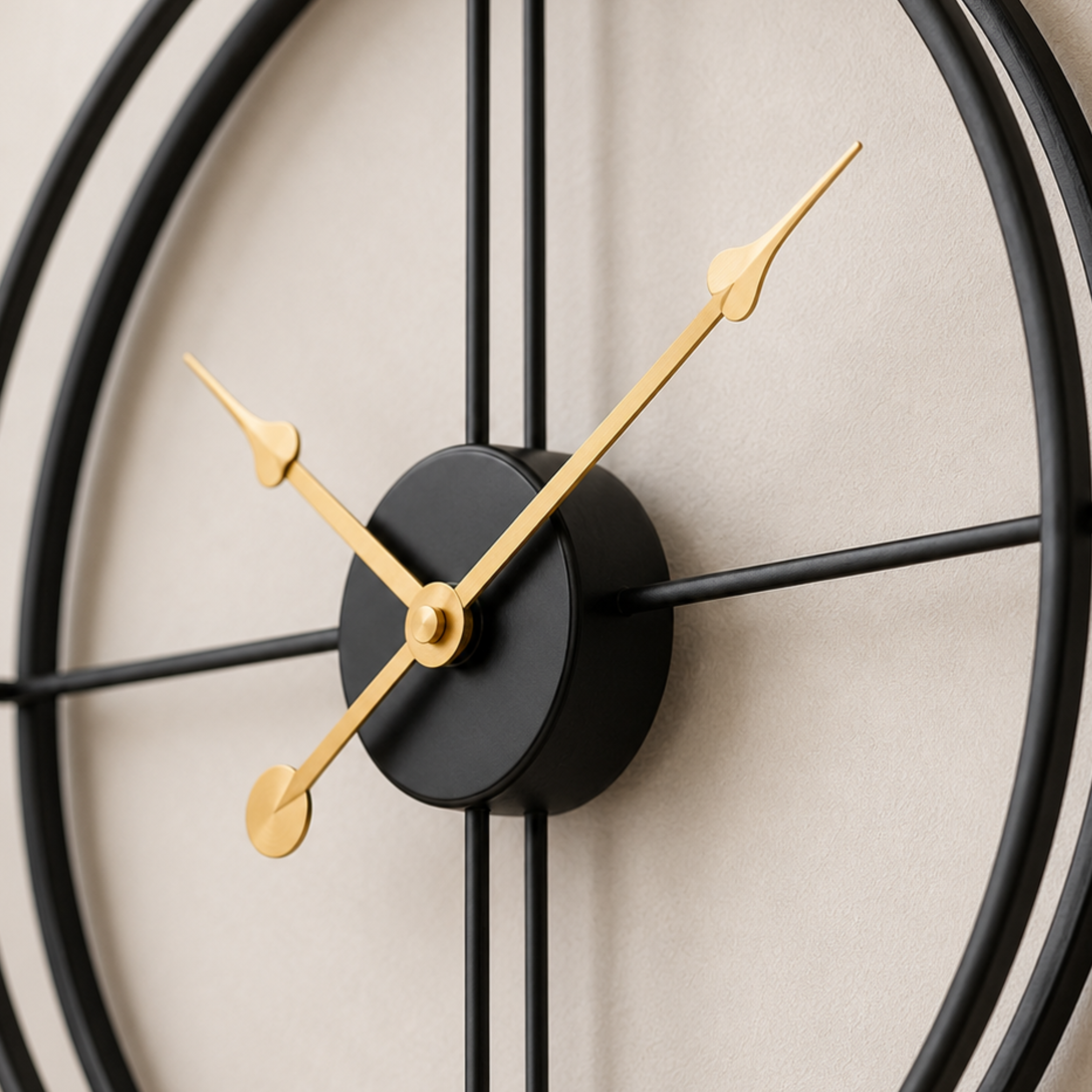 Orologio da parete silenzioso minimalista in ferro