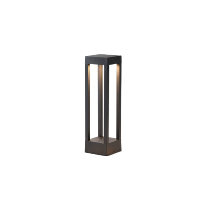 Paletto luminoso LED da esterno grigio antracite moderno per vialetti da giardino