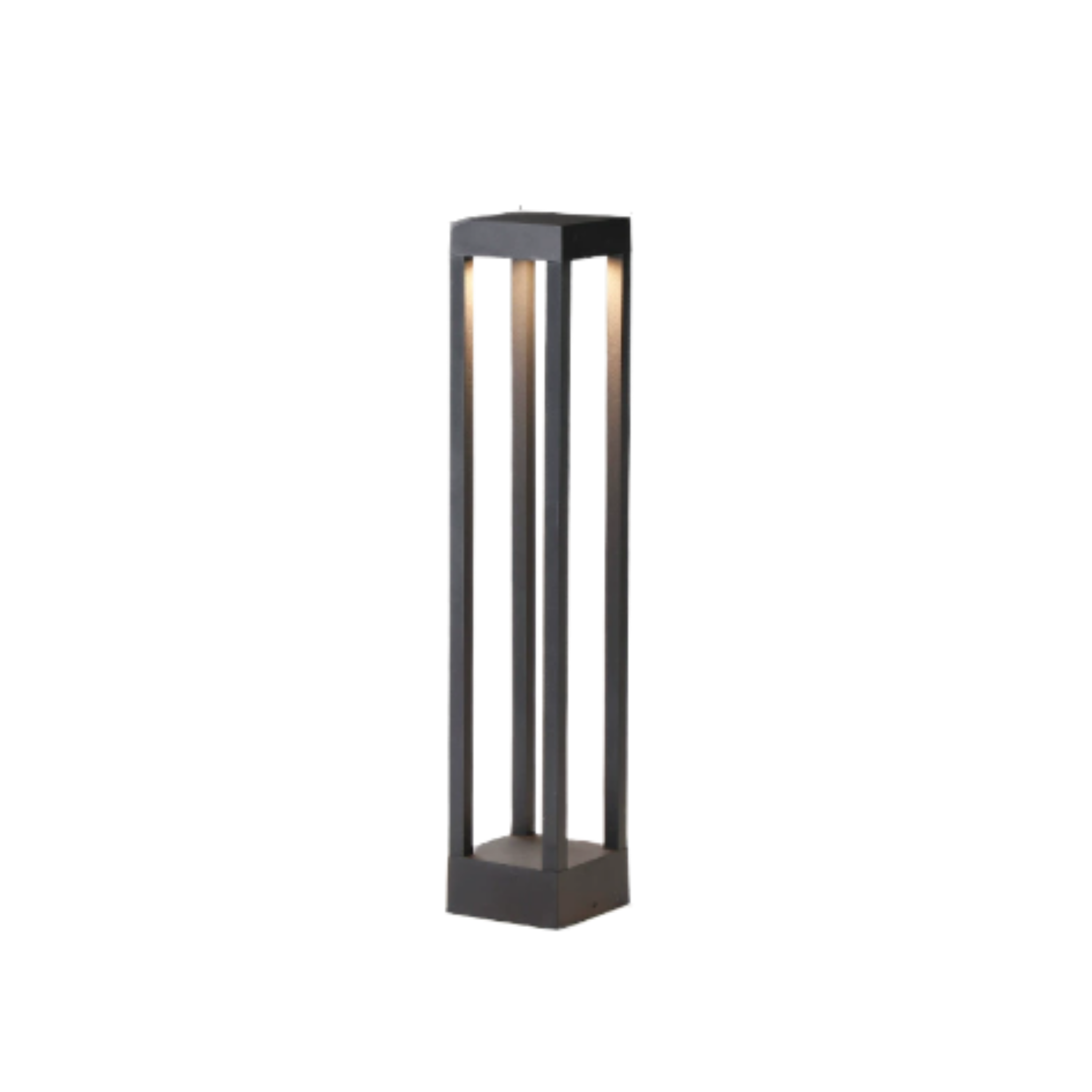 Paletto luminoso LED da esterno grigio antracite moderno per vialetti da giardino