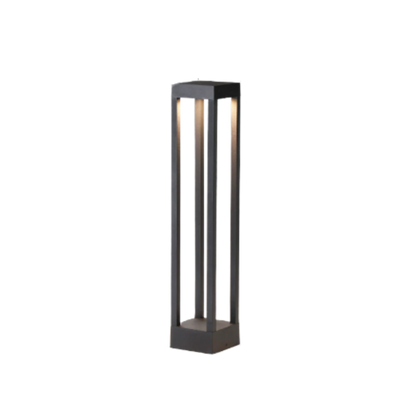 Paletto luminoso LED da esterno grigio antracite moderno per vialetti da giardino