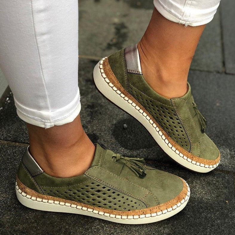 Patrizia scarpe basse donna traforate con nappine, foto 1