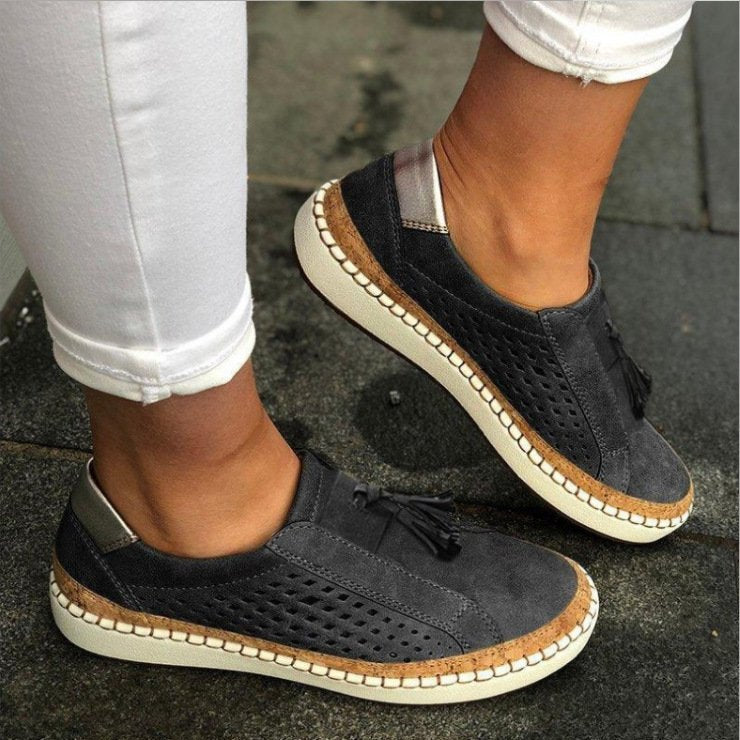 Patrizia scarpe basse donna traforate con nappine, foto 2