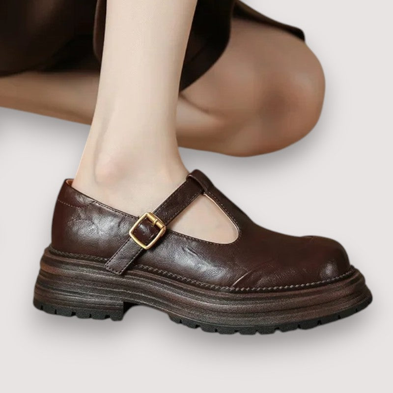 Piera scarpe mary jane donna con cinturino a t e plateau, foto 1