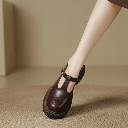 Piera scarpe mary jane donna con cinturino a t e plateau, foto 2