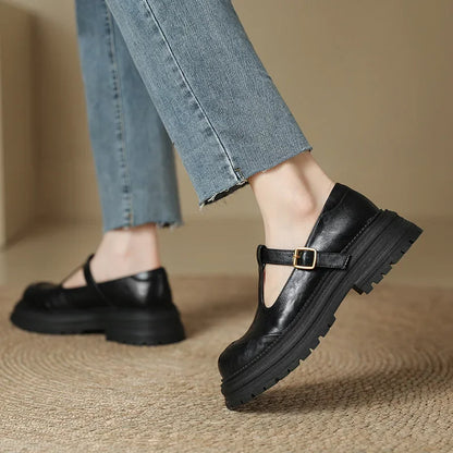 Piera scarpe mary jane donna con cinturino a t e plateau, foto 5