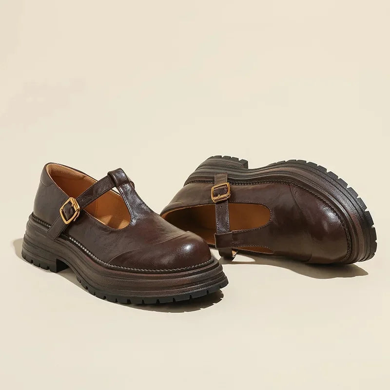 Piera scarpe mary jane donna con cinturino a t e plateau, foto 7