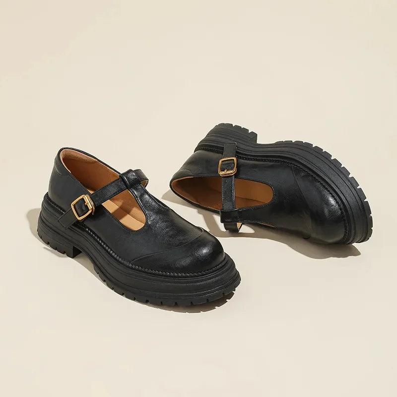 Piera scarpe mary jane donna con cinturino a t e plateau, foto 8