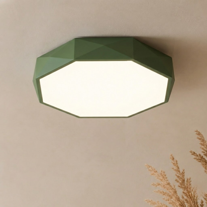 Plafoniera a soffitto LED geometrica grigia