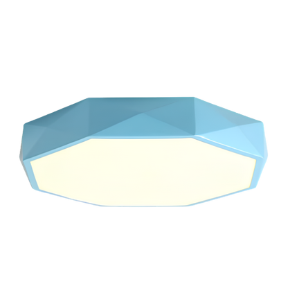 Plafoniera a soffitto LED geometrica grigia