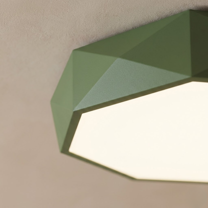 Plafoniera a soffitto LED geometrica grigia