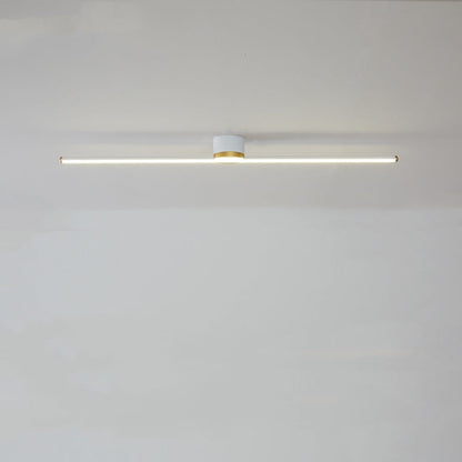 Plafoniera a soffitto LED lineare a barra sottile minimalista nera e bianca
