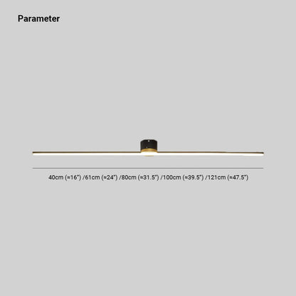 Plafoniera a soffitto LED lineare a barra sottile minimalista nera e bianca