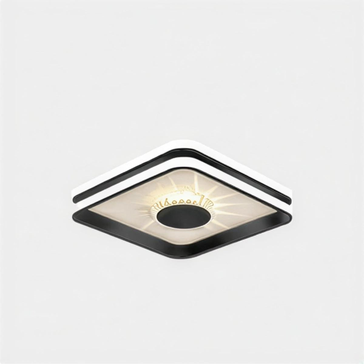 Plafoniera a soffitto LED moderna con dettagli in cristallo K9